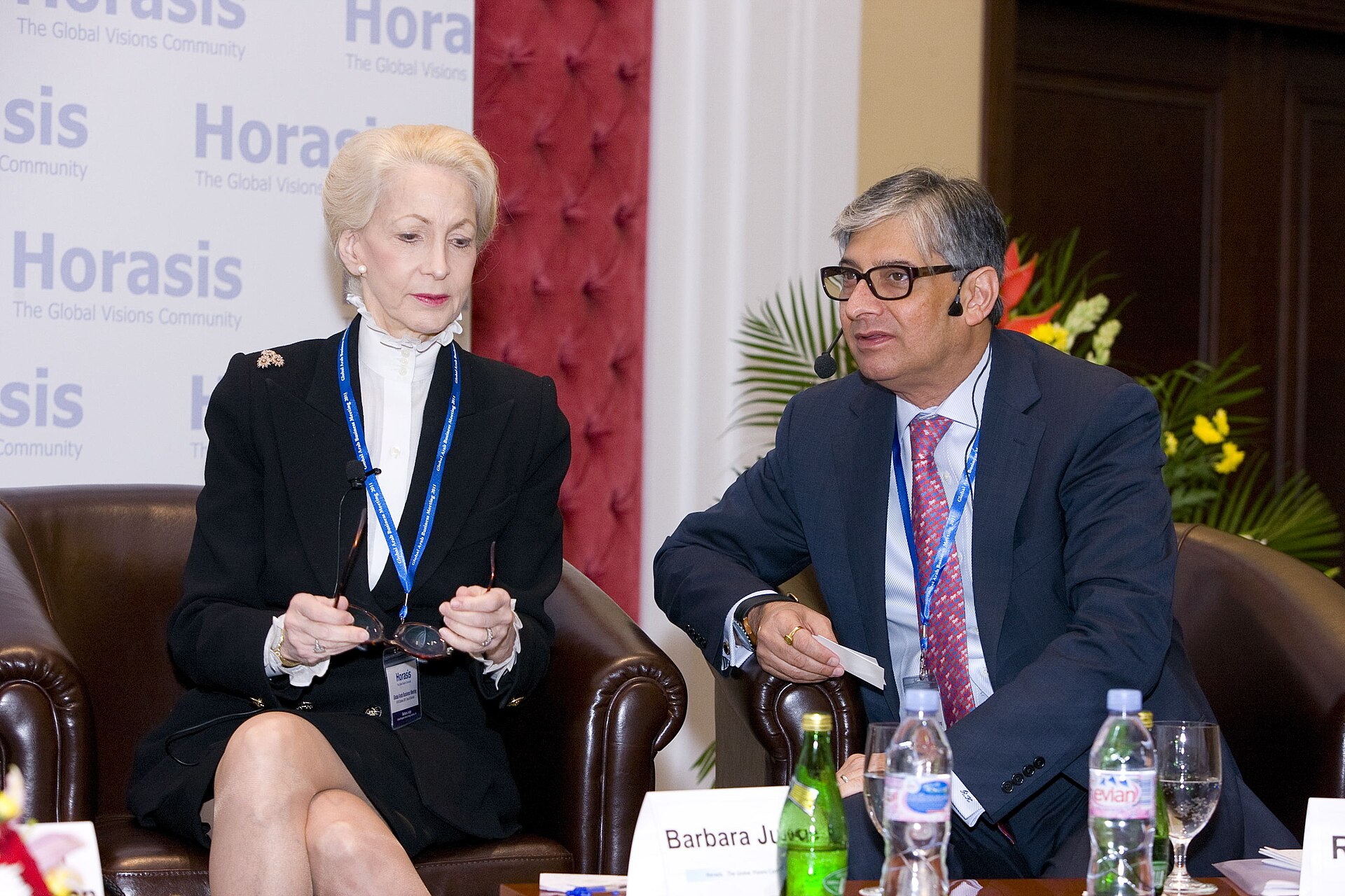 Barbara Judge, Chairman Emeritus, UK Atomic Energy Authority and Rajive Kaul, Chairman, Nicco Group, India, at the 2011 