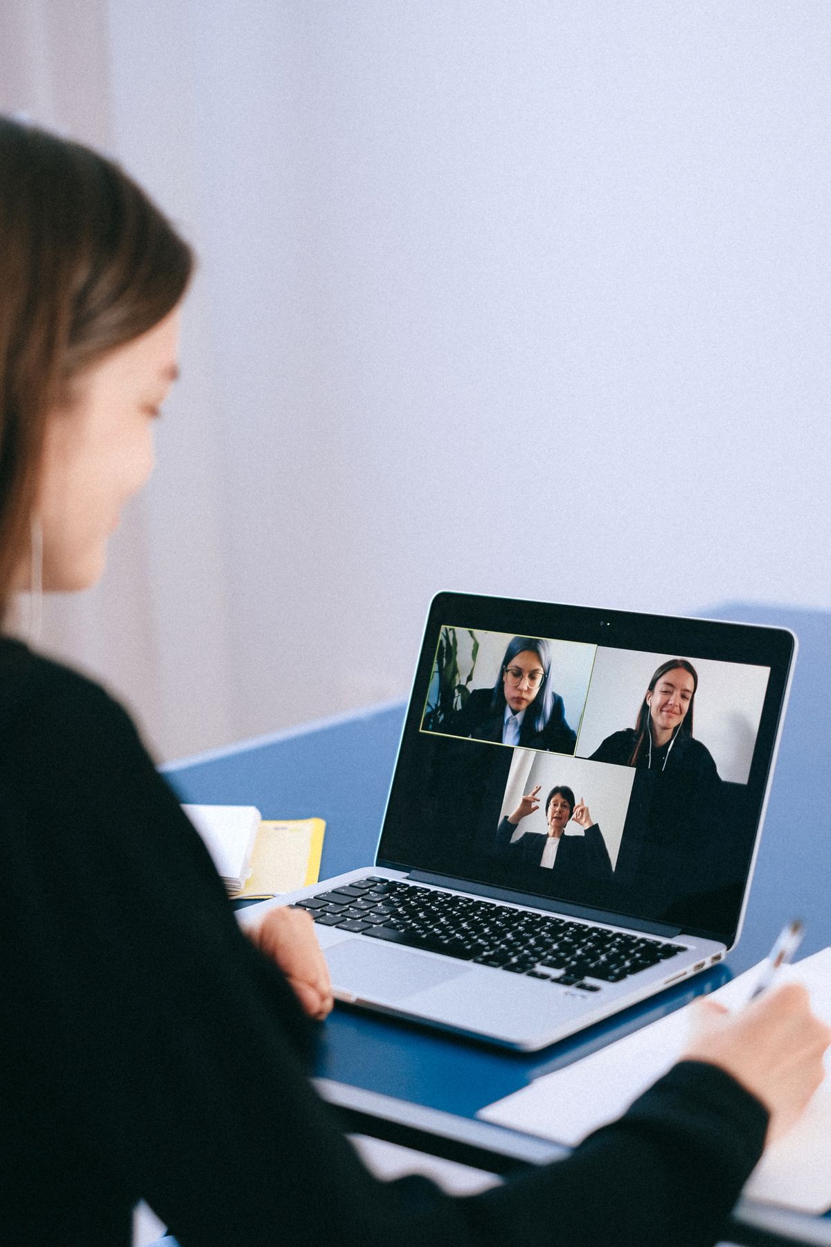 People on a video call