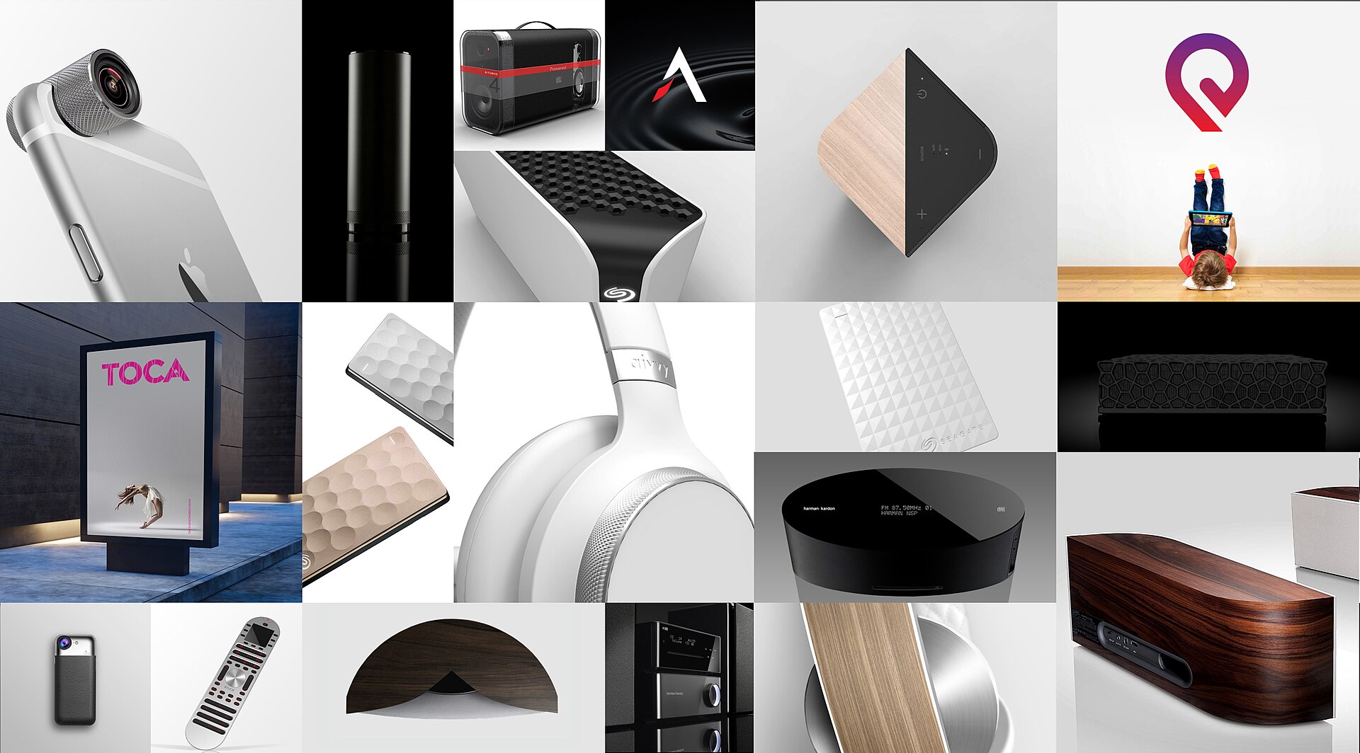 Ashcraft design samples portfolio collage