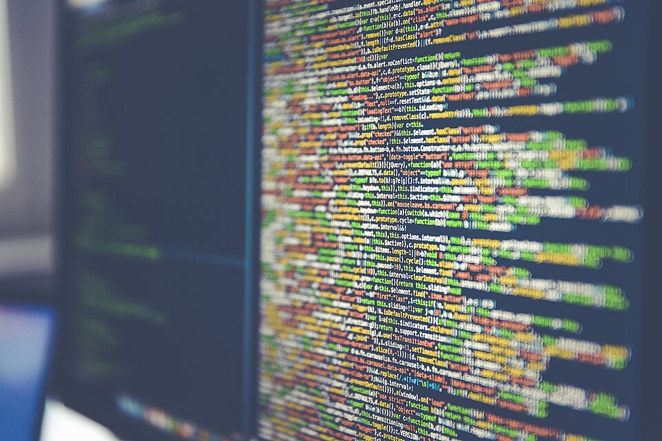Lines of code on a monitor